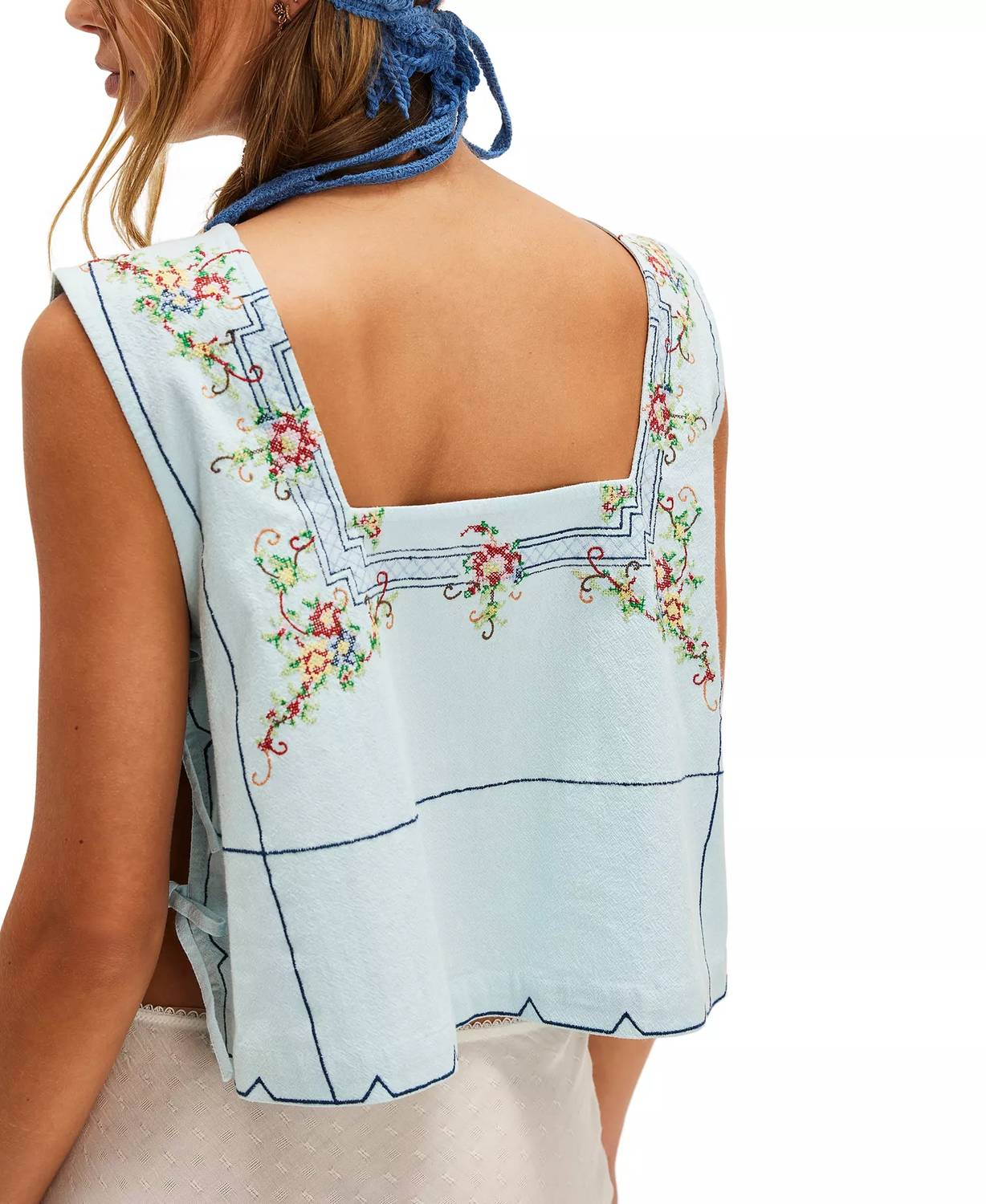 Free People - Embroidered Top