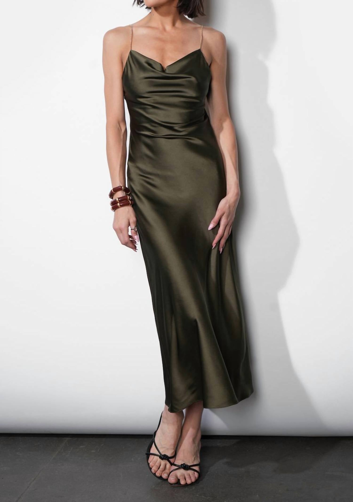 Greylin - Leah Jewel Strap Maxi Slip Dress