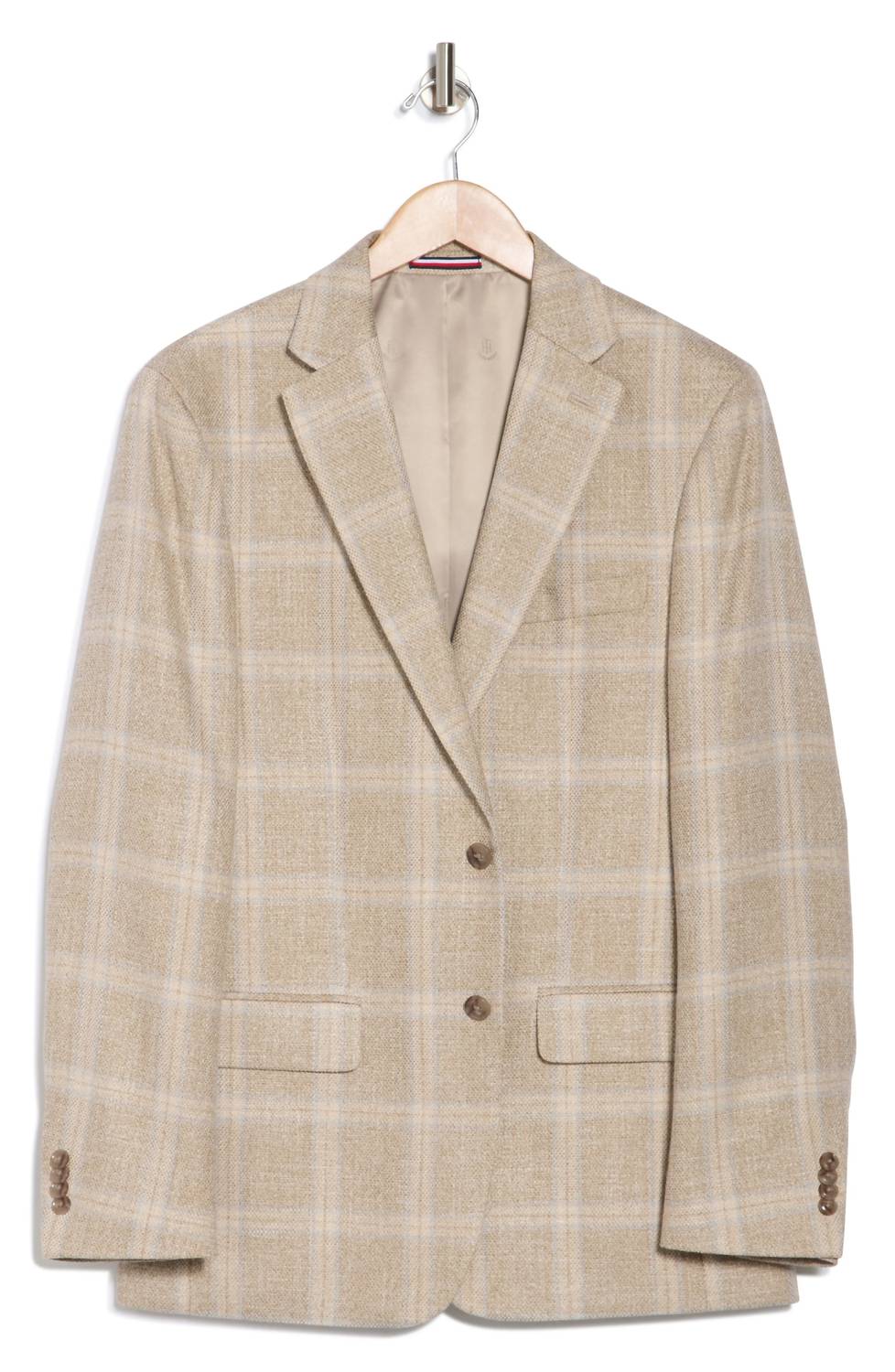 PETER MILLAR Harmon Plaid Soft Jacket in camel - men's jacket - alternate view