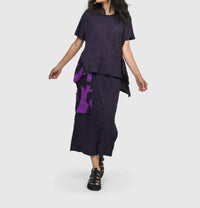 ALEMBIKA Asteroid Pencil Skirt in violet - women's skirt - view 7