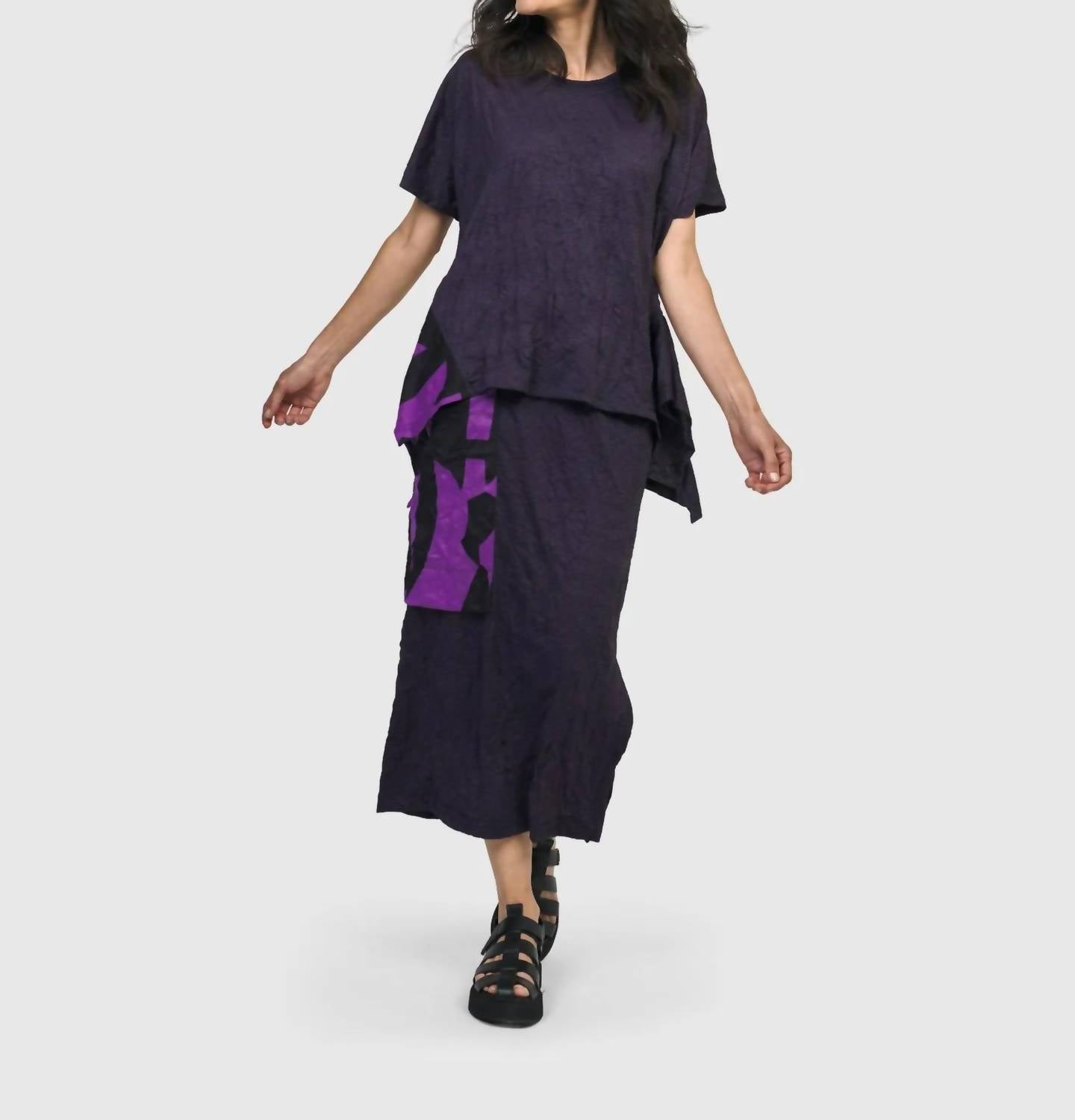 ALEMBIKA Asteroid Pencil Skirt in violet - women's skirt - view 7
