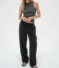 Lna - Double Layer Lurex Rib Top