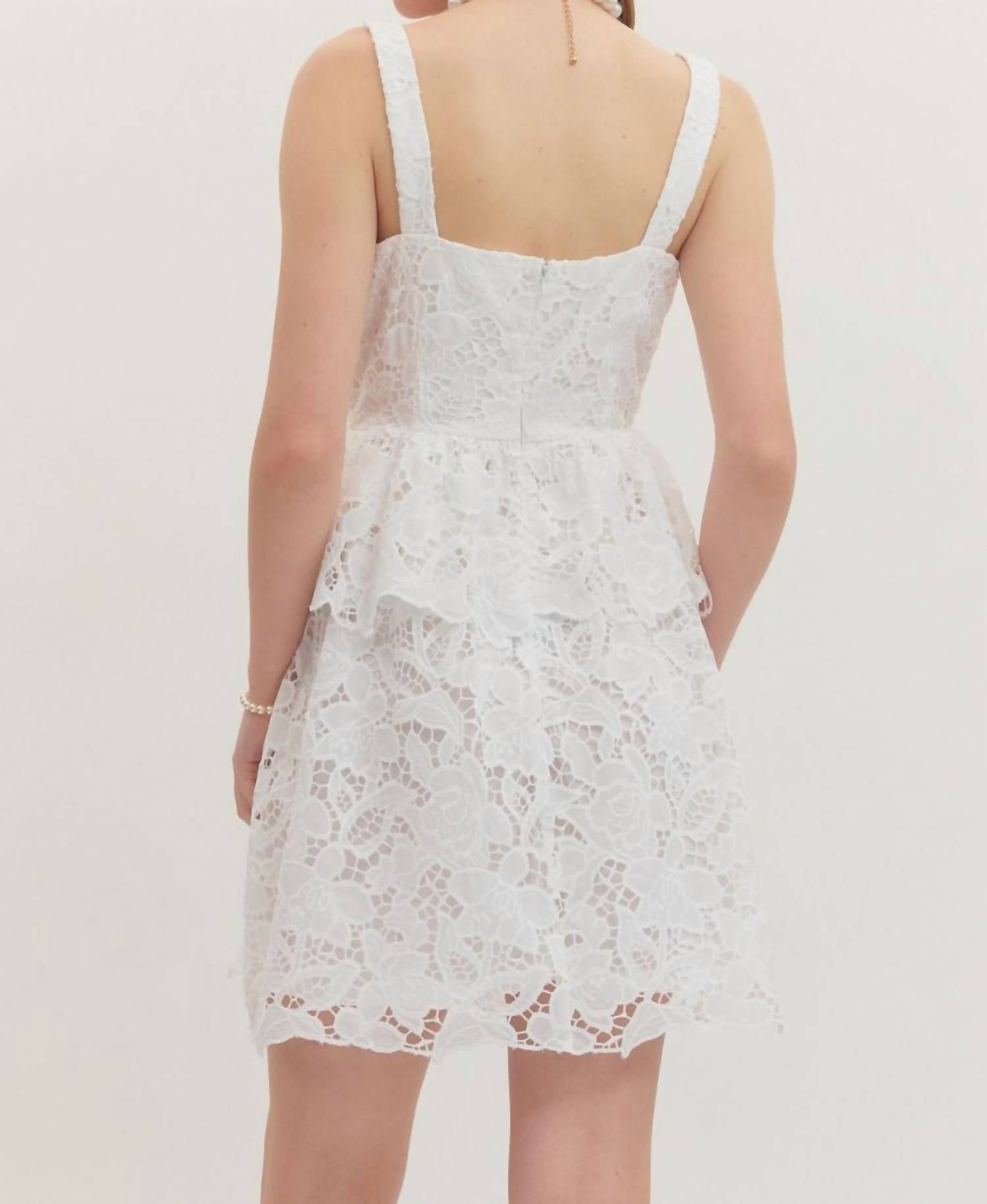 Entro - Floral Laced Dress