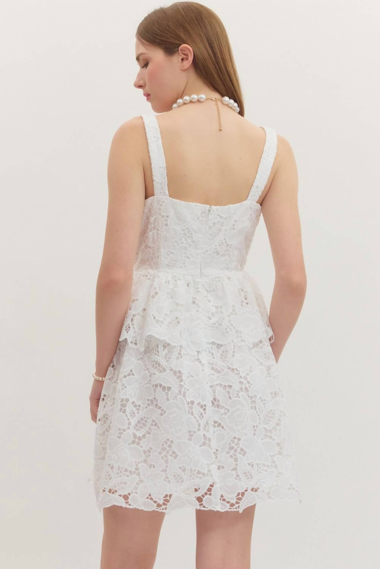 Entro - Floral Laced Dress