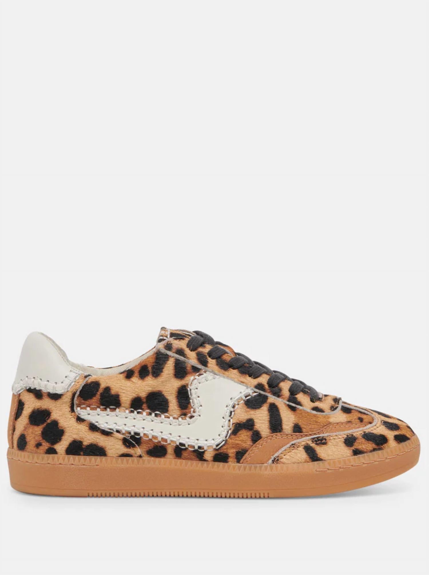 Dolce Vita Women's Notice Stitch Sneaker in dark leopard - women's sneaker
