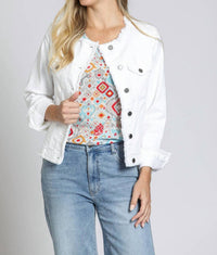 Apny - Jean Jacket With Frayed Detail