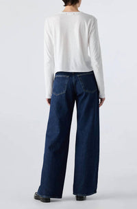 AMO Frida Wide Leg Jeans in splendor - women's jeans - detail view