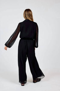 Sadie & Sage - Gathering Button Up Jumpsuit
