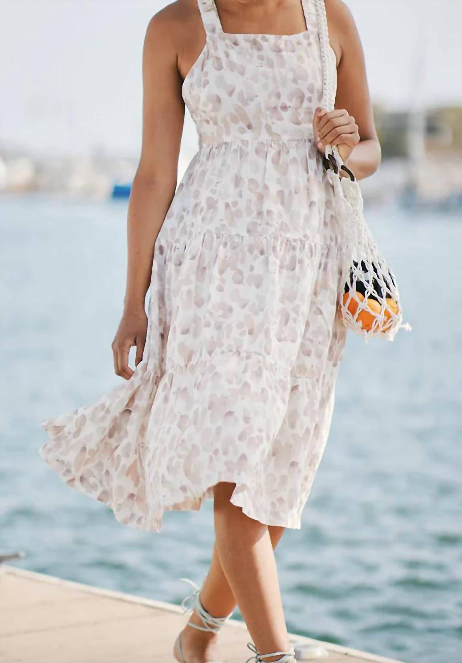 Bella Dahl - Scrunch Strap Tiered Midi Dress