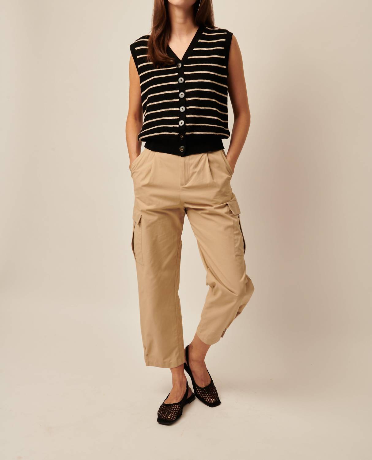 Line - Corie Linen-cotton Vest