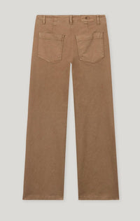 LUISA CERANO Authentic Wide-leg Denim Pants in hanf - women's pants - view 5