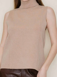 White Birch - Donna Turtleneck Tank Top