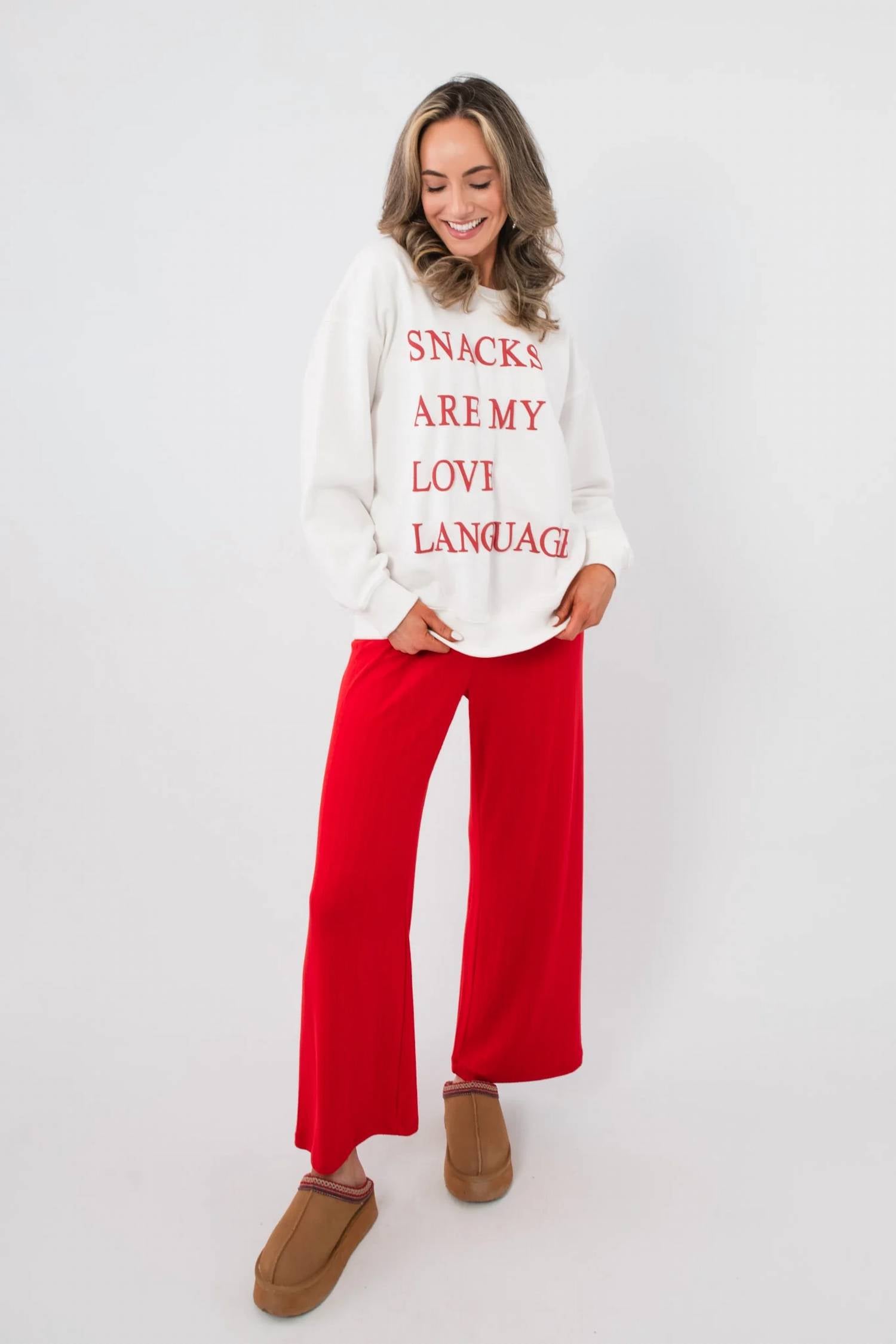 Sunday Edition - Snacks Are My Love Language Sweatshirt