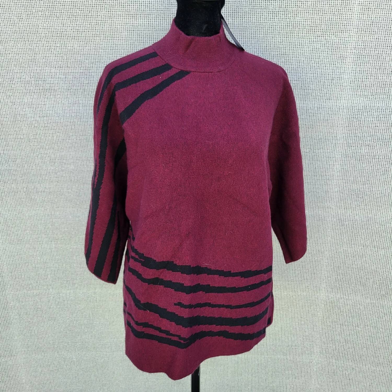 Alfani - High-neck Rayon Blend Elbow Length Sweater