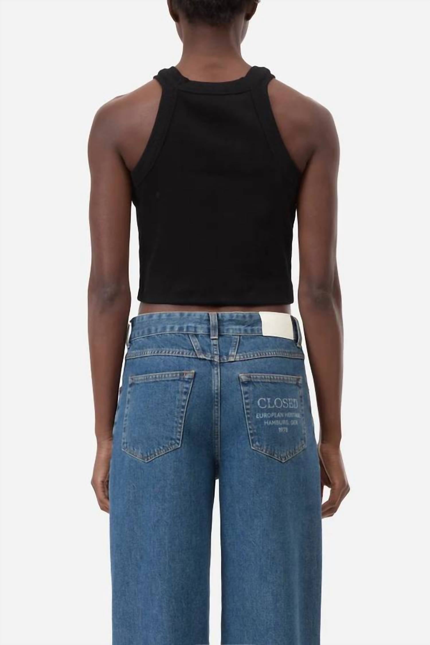 Closed - Cropped Racer Tank