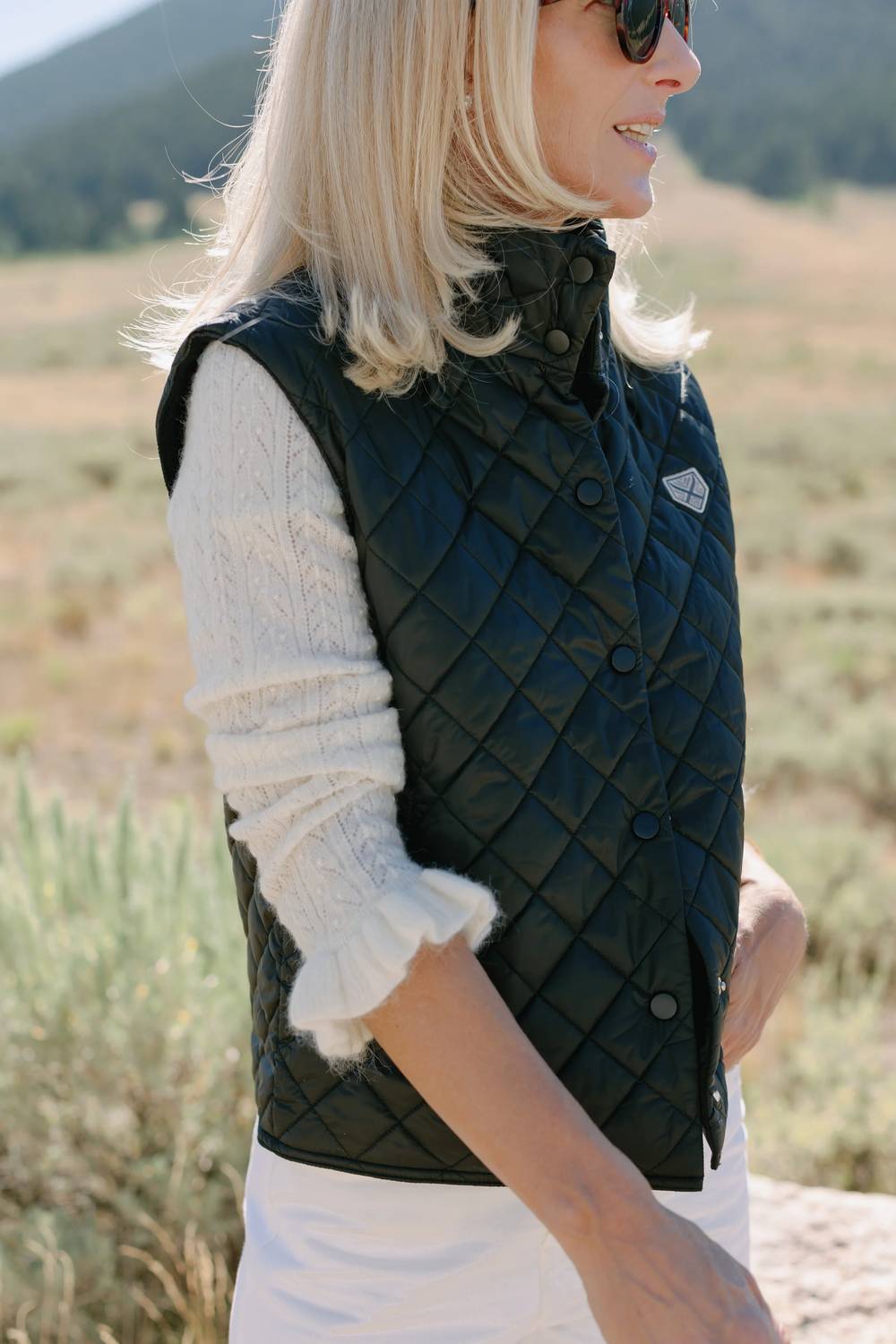 Powder Puff Collection - Quilted Recycled Nylon Vest