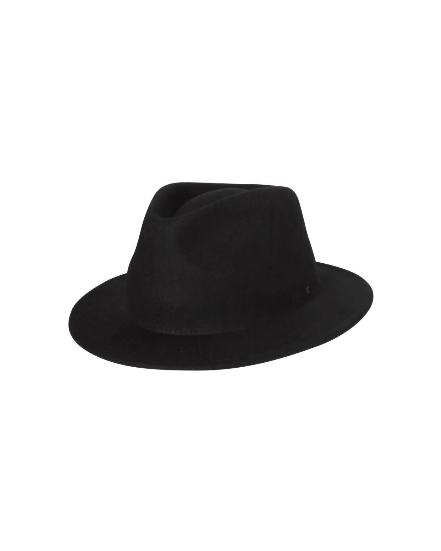 Fieldstone Men's Maestro Fedora Hat in black - men's hat