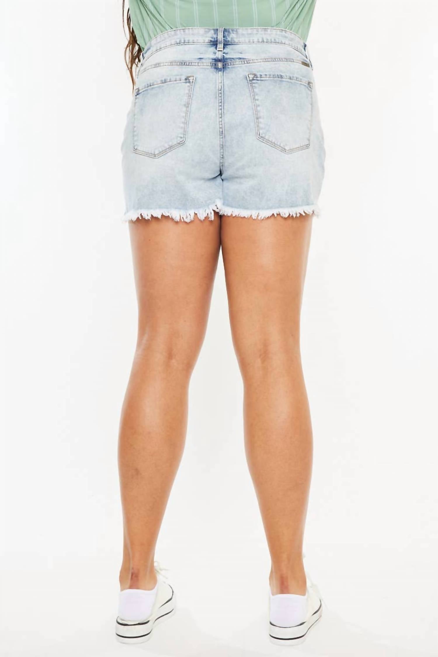 Kancan - Mom Fit Denim Shorts - Plus