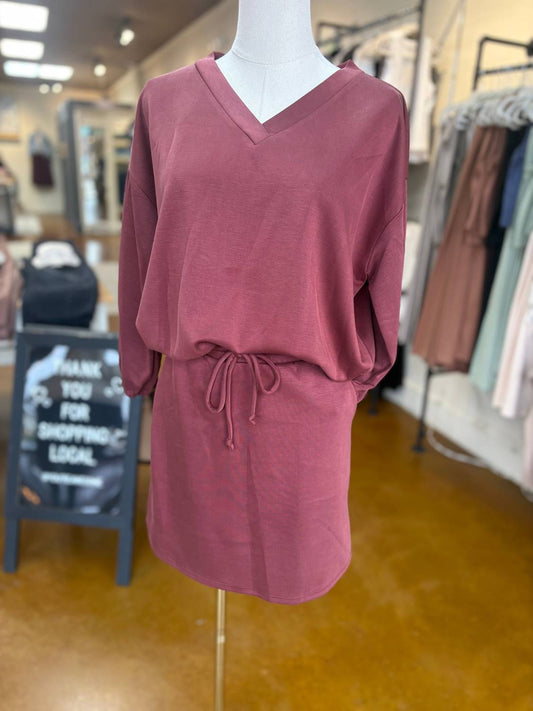 Kld. Signature - Women's Scuba V Neck Top With Skirt