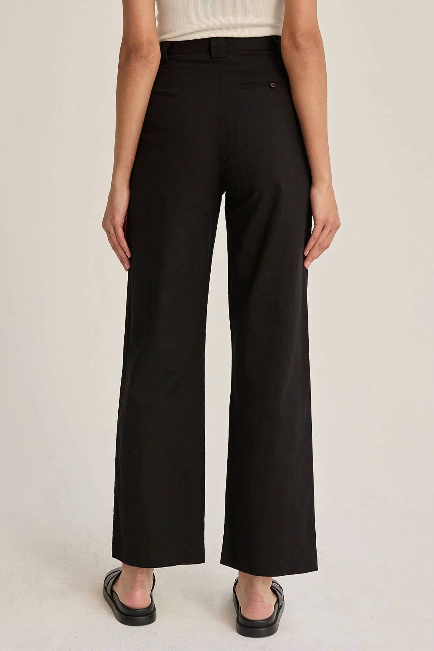 Crescent - Erin Straight Leg Linen Trousers
