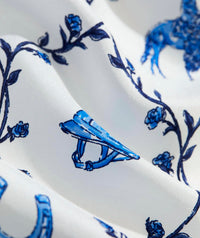 vineyard vines Women's Kentucky Derby Silk Scarf in serenity blue - women's scarf - view 4