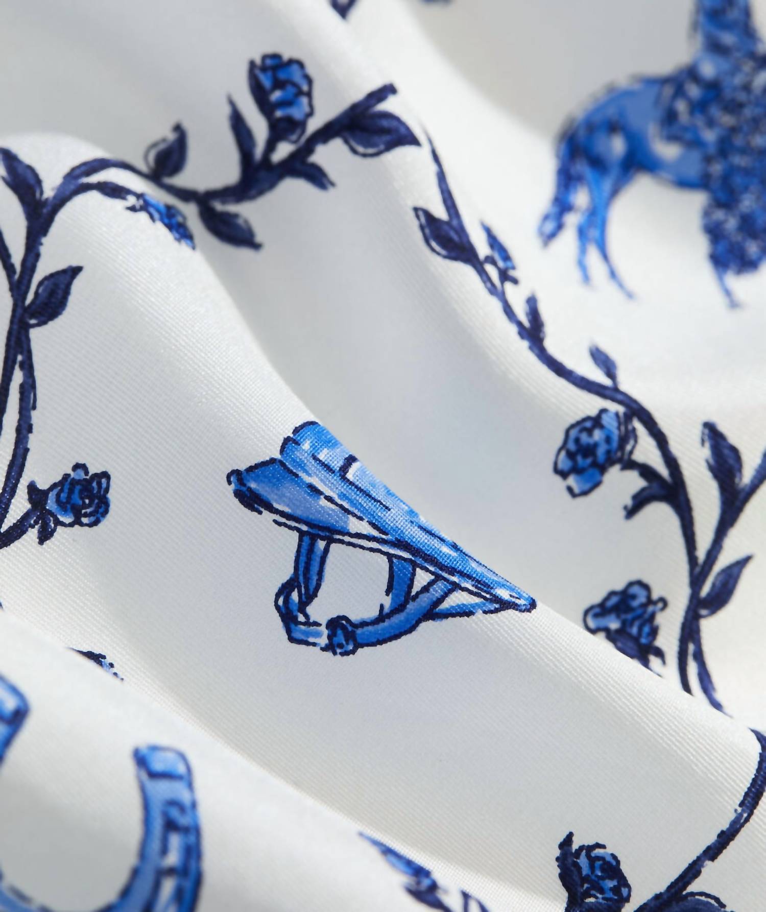 vineyard vines Women's Kentucky Derby Silk Scarf in serenity blue - women's scarf - view 4