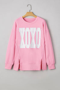66Disco - xoxo Bow Sequin sweater