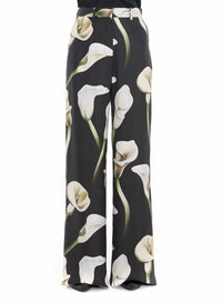 Lanvin - Silk Print Wide Leg Pant