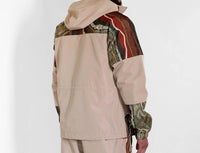 Coogi Men’s Pacifica Waterproof Jacket in cream brown - men's jacket - detail view