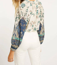 Caballero - Miki Cheetah Reflections Top