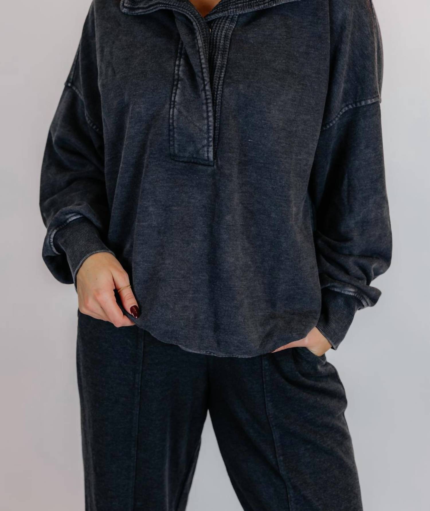 Rae Mode - Avia Mineral Washed Pullover & Barrel Pant Set