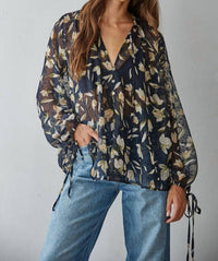 By Together - Aether Bloom Ruffle Flow Long Sleeve Top
