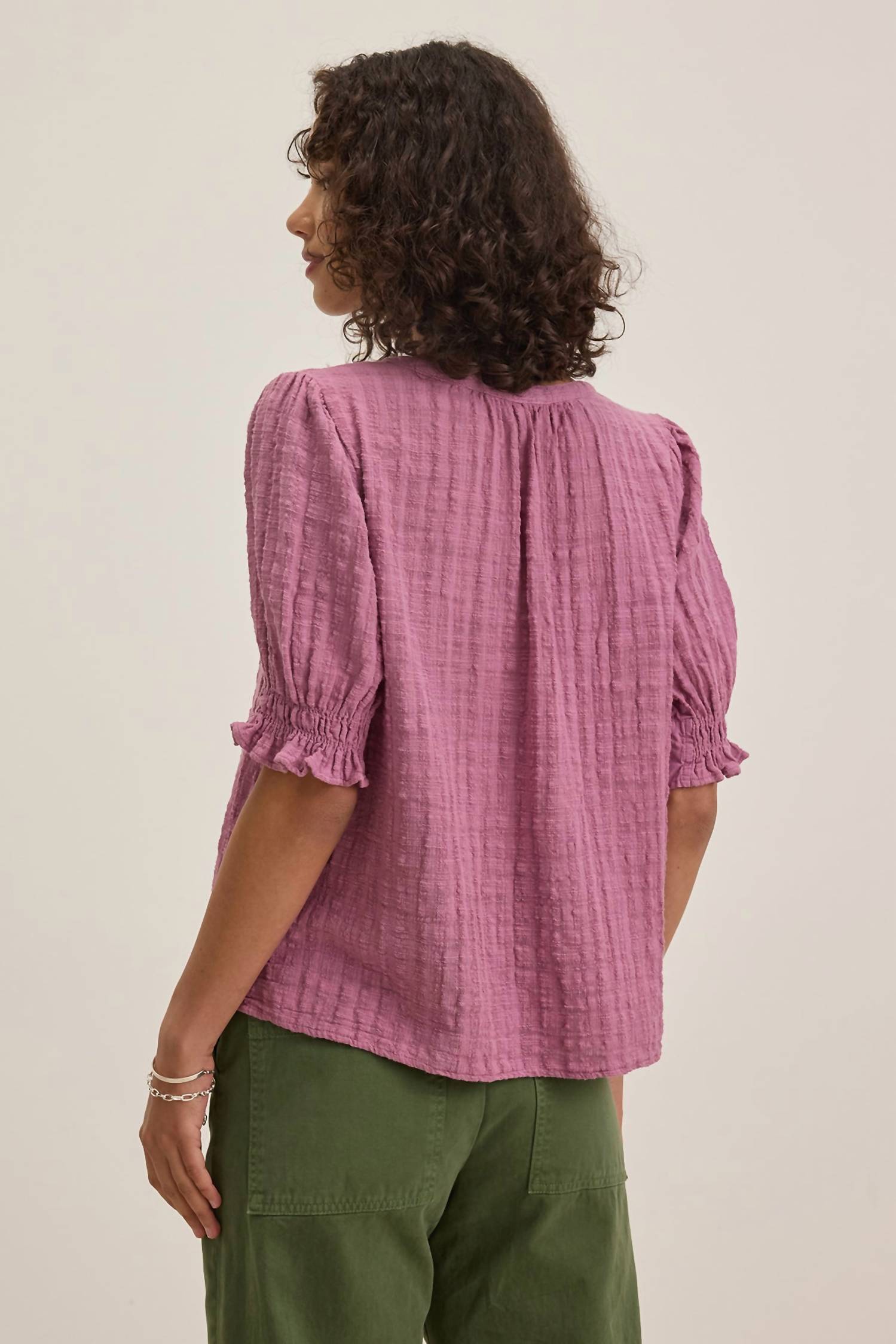 Velvet By Graham & Spencer - Bonita Textured Cotton Top