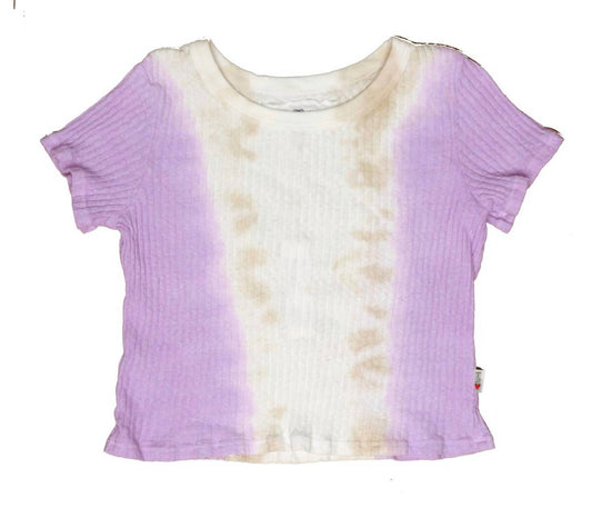 Girl's Hazel Tie Dye Short Sleeve Crop Top