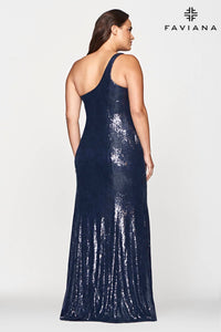 Sequin One Shoulder Dress