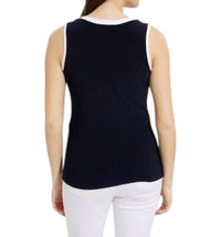 Joseph Ribkoff - V-neck Sleeveless Casual Top