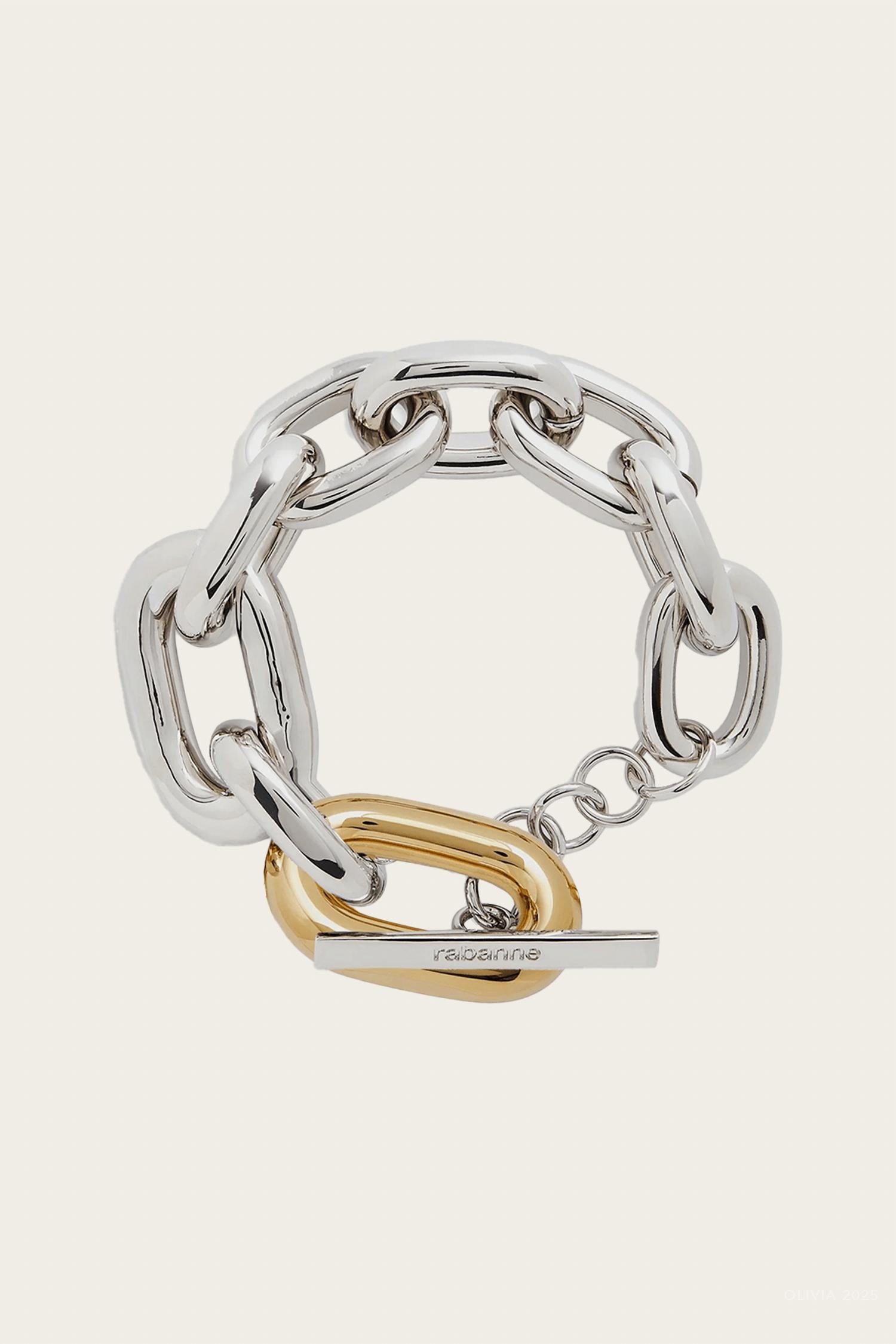 Rabanne - Women's Xl-link Bi-color Chain Bracelet
