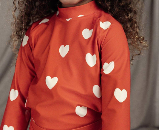 Mini Rodini - Girl's Hearts UV Swimshirt