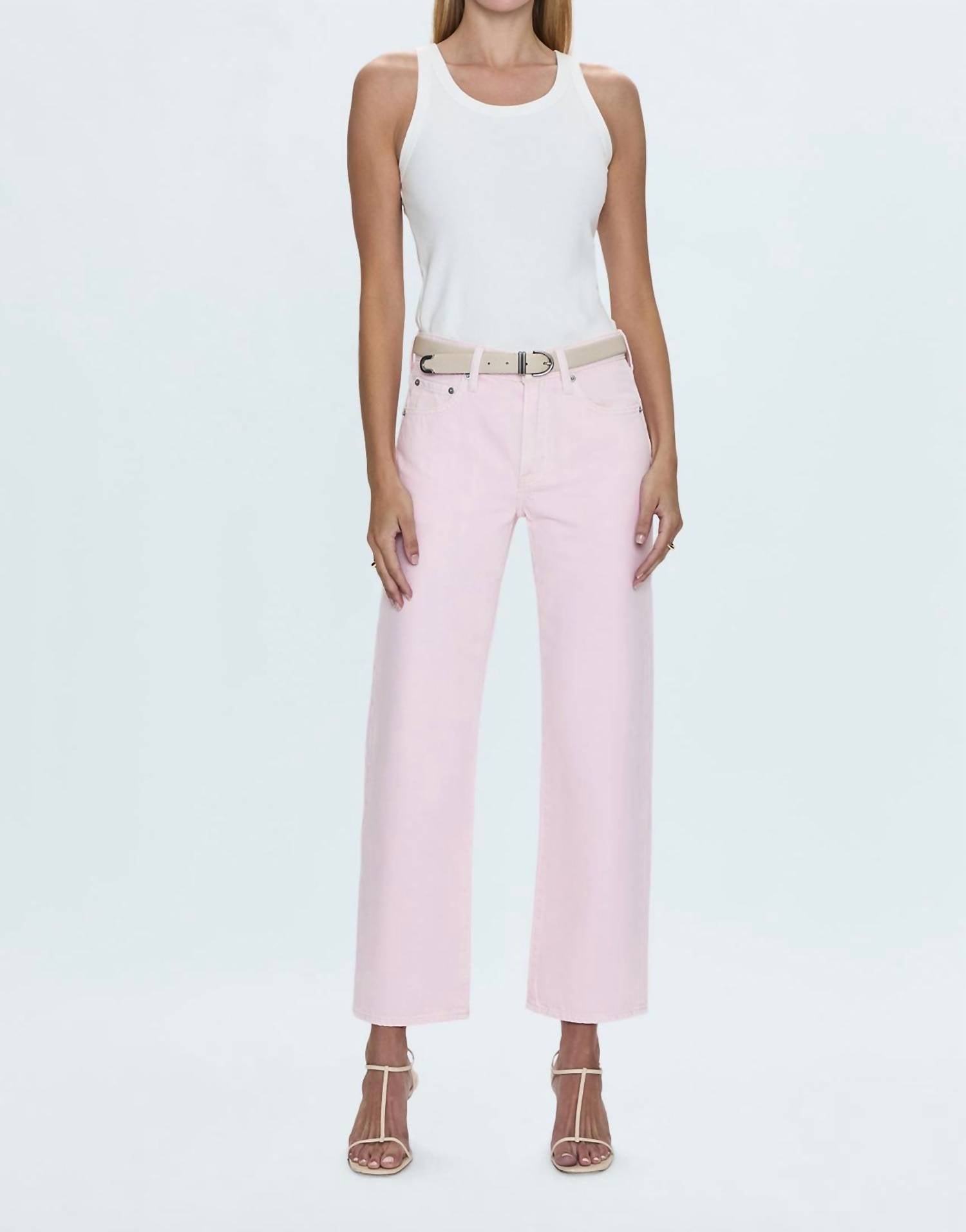 Pistola - Lexi Mid Rise Bowed Straight Jean