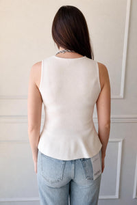 Glam - Sutton Peplum Knit Top