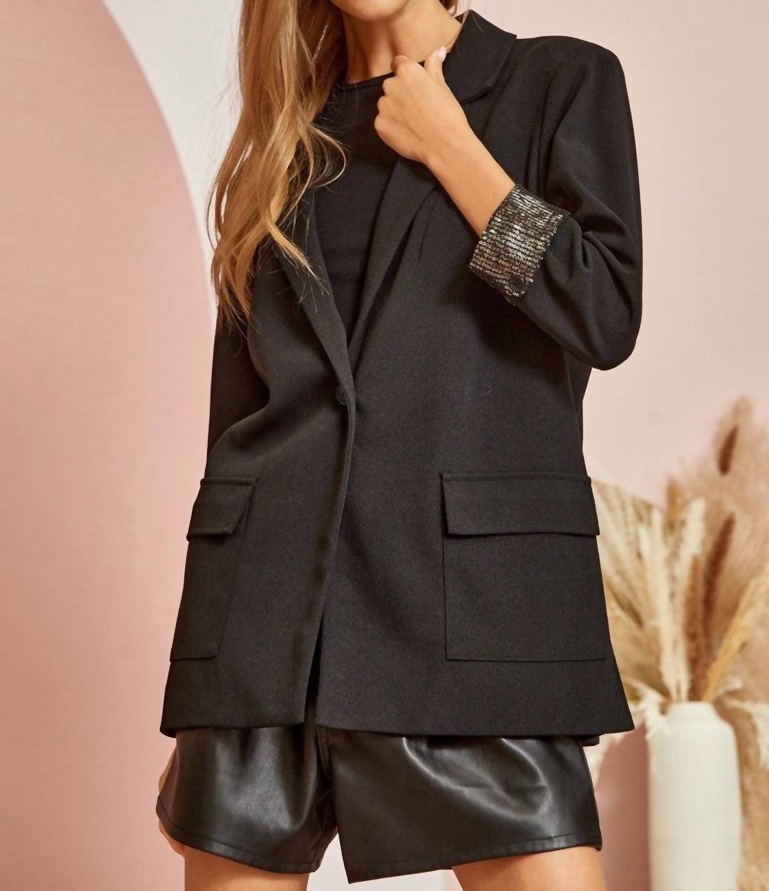 Andree By Unit - Woven Blazer With Trim