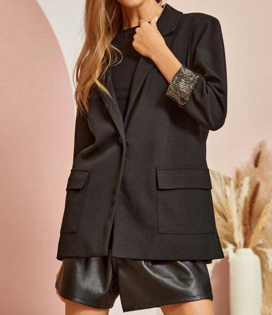 Andree By Unit - Woven Blazer With Trim