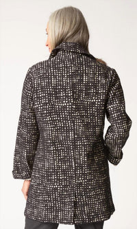 habitat Paris Car Coat in autumn check - women's jacket - detail view