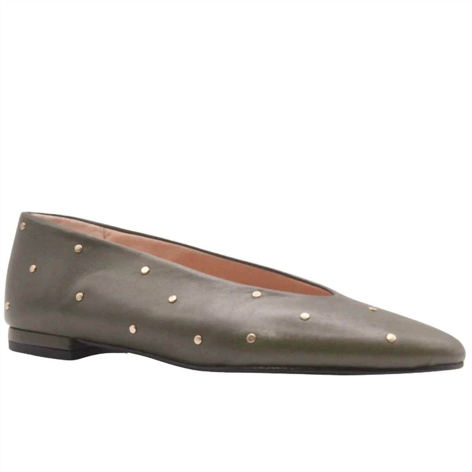 French Sole - Women's Kira Studded Leather Shoe