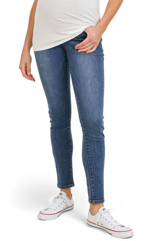 Hello Miz - Stretch Maternity Skinny Jeans With Elastic Belly Band