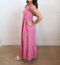 Ichi - Felica Tie Strap Midi Dress