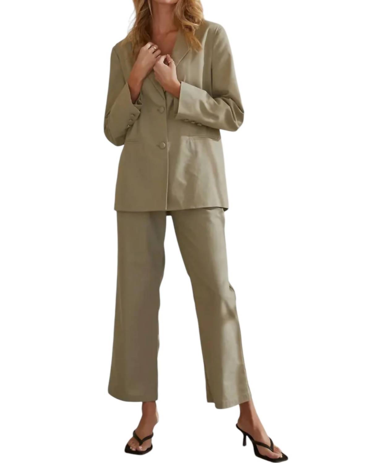 Crescent - Linen Blend Trouser