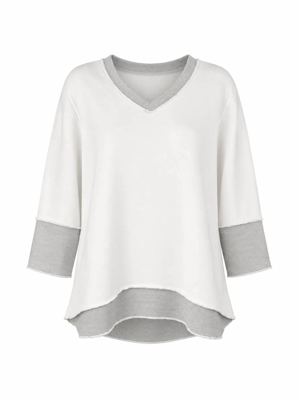 Lulu-B - V-neck Button-back Top