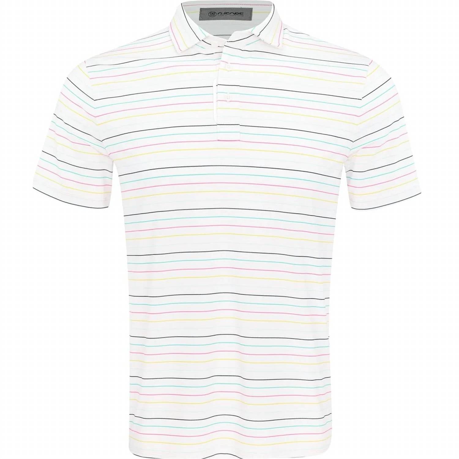 G/Fore - Men's Multi Stripe Short Sleeve Knit Polo