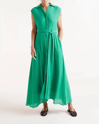 Compania Fantastica - Collared Woven Maxi Dress